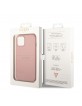 Guess iPhone 15 Plus / 14 Plus Hülle Case Saffiano Rosa Pink
