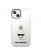 Karl Lagerfeld iPhone 14 Plus / 15 Plus Choupette Hülle Case Transparent