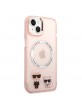 Karl Lagerfeld iPhone 14 Plus / 15 Plus Magsafe Case Karl Choupette Pink