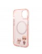 Karl Lagerfeld iPhone 14 Plus / 15 Plus Magsafe Case Karl Choupette Pink