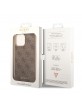 Guess iPhone 14 Pro Max Hülle Case Charms 4G + Anhänger Braun