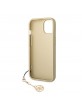 Guess iPhone 14 Hülle Case Cover Charms 4G Braun