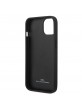 BMW iPhone 15 Plus / 14 Plus Case Cover Genuine Leather Textured Black