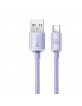 Baseus Data Cable USB - USB-C 100W 1.2m Crystal Shine Series Purple CAJY000405