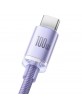 Baseus Data Cable USB - USB-C 100W 1.2m Crystal Shine Series Purple CAJY000405