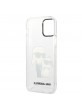 Karl Lagerfeld iPhone 12 / 12 Pro Glitter Karl and Choupette Transparent
