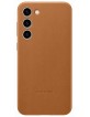 Original Samsung Case Galaxy S23+ Genuine Leather Camel EF-VS916LAE