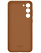 Original Samsung Case Galaxy S23+ Genuine Leather Camel EF-VS916LAE