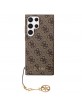 Guess Samsung S23 Ultra Hülle Case Cover Charms 4G Braun