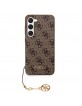 Guess Samsung S23 Hülle Case Cover Charms 4G Braun