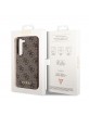 Guess Samsung S23 Hülle Case Cover Charms 4G Braun