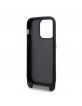 Karl Lagerfeld iPhone 14 Pro Case Card Slot Karl + Choupette Strap Black