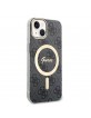 Guess iPhone 14 Hülle Case MagSafe IML 4G Schwarz