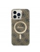 Guess iPhone 14 Pro Max Case MagSafe IML 4G Brown