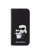 Karl Lagerfeld iPhone 13 Pro Max Book Case Saffiano Karl Choupette Black