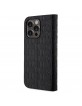 Karl Lagerfeld iPhone 14 Pro Max Book Case Monogram Saffiano Black