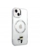 Karl Lagerfeld iPhone 13 Magsafe Hülle Case Karl Choupette Clear