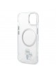 Karl Lagerfeld iPhone 13 Magsafe Hülle Case Karl Choupette Clear
