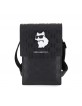 Karl Lagerfeld Saffiano Choupette Shoulder Bag in Black