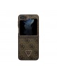 Guess Samsung Z Flip 5 Hülle Case Cover Diamond Triangle 4G Braun