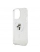 Karl Lagerfeld iPhone 15 Pro Max Case Karl Choupette Magsafe Glitter Transparent