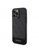 Guess iPhone 15 Pro Max Case 4G Stripe MagSafe Black