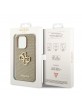 Guess iPhone 14 Pro Max Case Perforated 4G Glitter Logo Gold