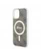 Guess iPhone 15 Hülle Case MagSafe IML 4G Braun