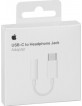 Original Apple iPhone USB-C / 3.5mm Adapter Weiß MU7E2ZM/A