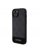 Guess iPhone 15 Case 4G Stripe MagSafe Black