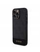 Guess iPhone 15 Pro Case 4G Stripe MagSafe Black