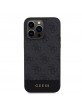 Guess iPhone 15 Pro Case 4G Stripe MagSafe Black