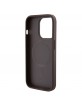 Guess iPhone 15 Pro Case 4G Stripe MagSafe Brown