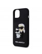 Karl Lagerfeld iPhone 13 Case Karl Choupette 3D Silicone Black