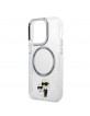 Karl Lagerfeld iPhone 15 Pro MagSafe Case Karl Choupette Clear