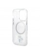 Karl Lagerfeld iPhone 15 Pro MagSafe Case Karl Choupette Clear
