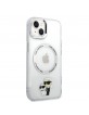 Karl Lagerfeld iPhone 15 Hülle Case Karl and Choupette MagSafe Transparent