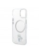Karl Lagerfeld iPhone 15 Hülle Case Karl and Choupette MagSafe Transparent