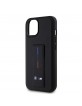 BMW iPhone 15 Case Grip Stand Tricolor Line M Black