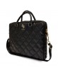 GUESS Bag Notebook / Laptop 16 inch Quilted 4G Metal Logo Black