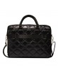 GUESS Bag Notebook / Laptop 16 inch Quilted 4G Metal Logo Black