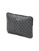 Guess Notebook Tasche 13 Leder 4G Hülle Grau
