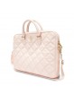 GUESS Bag Notebook / Laptop 16 inch Quilted 4G Metal Logo Pink