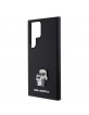 Karl Lagerfeld Samsung S24 Ultra Case Metal Karl + Choupette Black