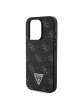 Guess iPhone 15 Pro Case 4G Metal Triangle Logo Black