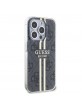 Guess iPhone 15 Pro Case IML 4G Stripe Black