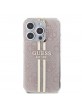 Guess iPhone 15 Pro Case IML 4G Stripe Pink