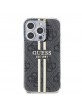 Guess iPhone 15 Pro Max Case IML 4G Stripe Black