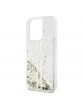 Guess iPhone 15 Pro Max Case Liquid Glitter Stripe Transparent