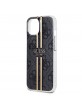 Guess iPhone 15 Case IML 4G Stripe Black